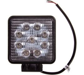 Светодиодная фара SKYWAY OFF ROAD квадратная 12V/24V 27W 6000К 9 диодов, ближний свет S07201013 