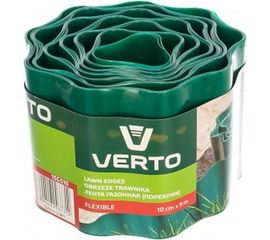 Бордюрная садовая лента 10 см x 9 м, зеленая VERTO 15G510 