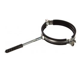 Сантехнический хомут СИБРТЕХ д/труб 110-116 4", резин, упл шпилька+дюбель 48173 