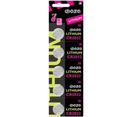 Литиевые таблеточные элементы питания ФАZА CR2032 BL-5 5003217 