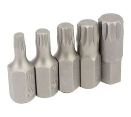 Набор звездочек Автоdело SPLINE 12-тигранные 30 мм, 5 шт. блистер 40634 12602 