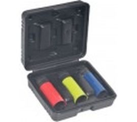 Набор головок ударных колёсных 1/2" 17, 19, 21 мм, L-85 мм, с пластиковой защитой АвтоDело 39233 14878 