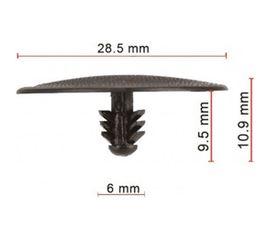 Клипса 50 шт AVERS 6584640F00-50 