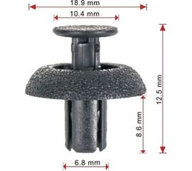 Пистон крепления подкрылка Avers 10 шт. 9046707217-10 