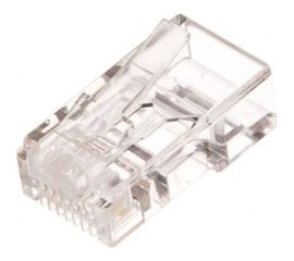 Коннектор NIKOMAX RJ45/8P4C под витую пару, плоский ввод, 100шт NMC-RJ84FZ06UD1-100 