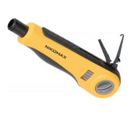 Инструмент для заделки витой пары, нож для кроссов типа 110 в комплекте NIKOMAX NMC-3640RB 