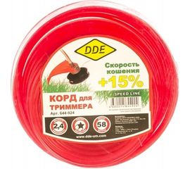 Корд триммерный (2.4 мм; 58 м; звезда) DDE 644-924 