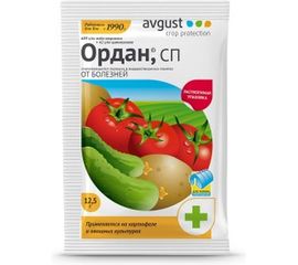 Лекарство от болезней для томатов огурцов и картофеля Ордан 12.5 г Avgust A00328 