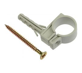 Кронштейн одинарный пластиковый с дюбелем MasterProf 16-18 5 шт ИС.130163 