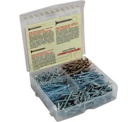 Крепеж в наборе УНИВЕРСАЛЬНЫЙ №3 Госкрепеж 5 позиций: шурупы, размер бокса 14х13 см СЭ.010039 