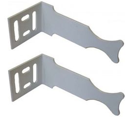 Универсальный угловой кронштейн для радиатора, белый 2шт MasterProf MP ИС.030133 