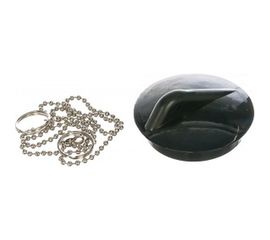 Пробка для ванны/раковины с хромированной длинной цепочкой MasterProf MP-У ИС.130504 