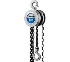 Цепная шестеренная таль, 1т/2,5м СИБИН 43085-1_z01 