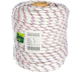 Плетеный 24-прядный полипропиленовый фал с сердечником 12мм, бухта 100м, 1000кгс СИБРТЕХ Россия 93968 