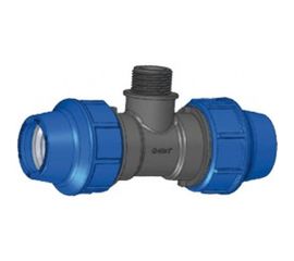 Тройник с наружной трубной резьбой (40 мм x1” x 40 мм) Джилекс 9445 