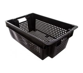 Ящик, 600x400x200мм черный, вес 1.4 кг ТАРА 00342 