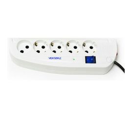 Сетевой фильтр Vektor Z NEW 3.5 кВт светло-серый 3м 15795 