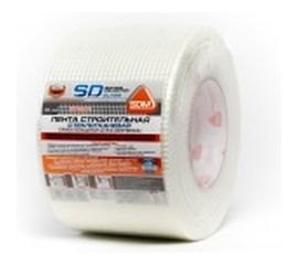 Строительная самоклеящаяся сетка SDM SD-GLASS Professional 100мм х 45м повышенной прочности 00-00001614 