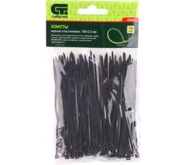 Нейлоновые хомуты-стяжки Сибин 2.5х100 мм черные 100 шт. 3788-25-100 