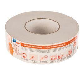 Бумажная углоформирующая лента SDM SDbuild для стыков гипсокартона 50мм х 90 м 00-00001333 