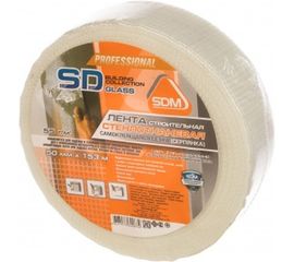 Строительная самоклеящаяся сетка SDM SD-GLASS Professional 50мм х 153м повышенной прочности 00-00000190 