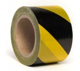 Лента для ограждений SDM 75 мм х 200 м желто-черная 4547 