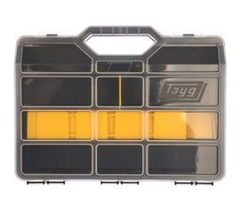 Чемодан для инструментов 312x238x51мм, регулируемый размер ячеек Tayg 145001 