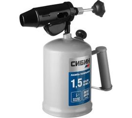 Паяльная стальная лампа СИБИН 1,5 л 40670 