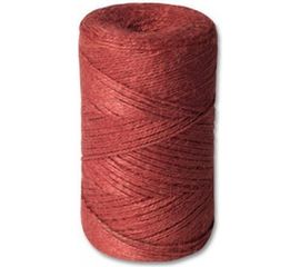 Джутовый шпагат ЩИТ ШД 1,2 ктекс П 2 пол. 2-ниточный в боб. по 0,5 кг красный 