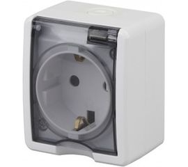 Розетка ЭРА Эксперт 11-2401-01 2P+E IP54, 16АХ-250В, ОУ, белый Б0020712 