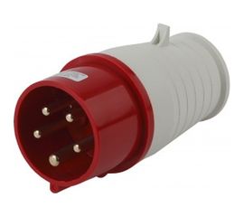 Переносная вилка ЭРА 015 3Р+РЕ+N 16А 380В IP44 Б0032851 