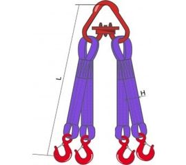 Четырехветвевой текстильный строп КантаПлюс 4СТ-2.0/2.0м 