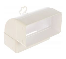 Колено вертикальное пластик 90, 60х120 мм ERA 612КВП 