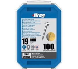 Шурупы Kreg с мелким шагом 3/4" 19 мм Pan Head 100 шт. SPS-F075-100-INT 
