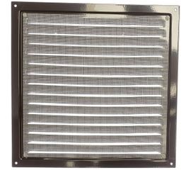 Решетка вентиляционная стальная с сеткой (300x300 мм; коричневая) ERA 3030МЭ кор 87-918 