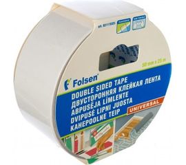 Универсальная двусторонняя лента Folsen 50мм х 25м PP 115мкм 031115025 