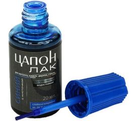 Цапон лак с кисточкой (синий) 20 мл Connector TSAP-BL-KIS20 