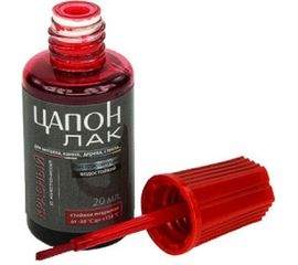 Цапон лак с кисточкой (красный) 20 мл Connector TSAP-RD-KIS20 