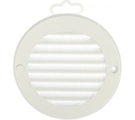 Решетка вентиляционная круглая с пластиковой сеткой 130 мм вытяжная АБС с фланцем 100 мм ERA 10РКС 