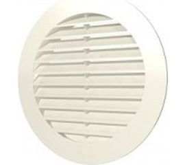 Решетка наружная вентиляционная с фланцем (130 мм, слоновая кость) ERA 10РКН 88-302 