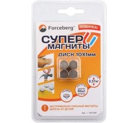 Неодимовый магнит - диск 10х1мм, 50шт Forceberg 9-1212192-050 