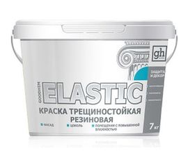 Трещиностойкая резиновая краска Goodhim ELASTIC, 7 кг 60699 