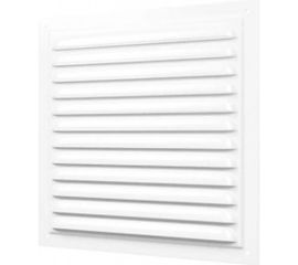 Решетка вентиляционная стальная с сеткой (300x300 мм; белая) ERA 3030МЭ 233-006 