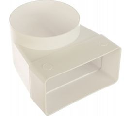 Соединитель угловой плоского воздуховода с круглым 60х120/D100 ERA 612СК10КП 