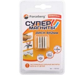 Неодимовый магнит - диск 8х2мм, 20шт Forceberg 9-1212112-020 