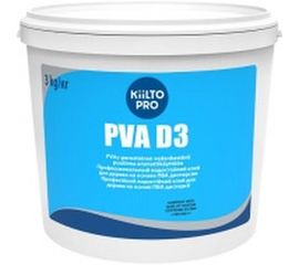 Водостойкий клей для дерева на основе ПВА дисперсии KIILTO PVA D3 3 кг T6560.003 