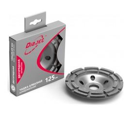 Чашка шлифовальная алмазная двухрядная DiaJet (125х22.23 мм) HAGWERT 500023 