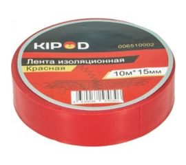 Изоляционная лента KIPOD 15мм х 10м, красная 006510002 