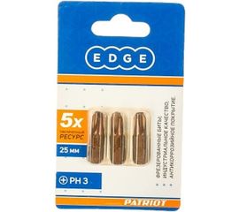 Бита (3 шт; PH3; 25 мм) EDGE by PATRIOT 818010010 