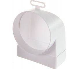 Соединитель угловой плоского воздуховода с фланцевым  воздухораспределителем 55х110/D100 ERA 511СК10ФП 